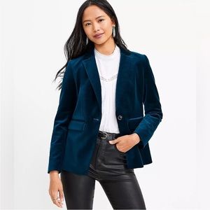 Loft velvet modern blazer